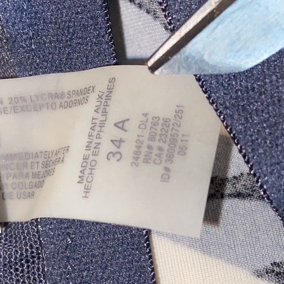 Victoria’s Secret Size 34A Navy & White Tankini 2498 - Picture 8 of 8